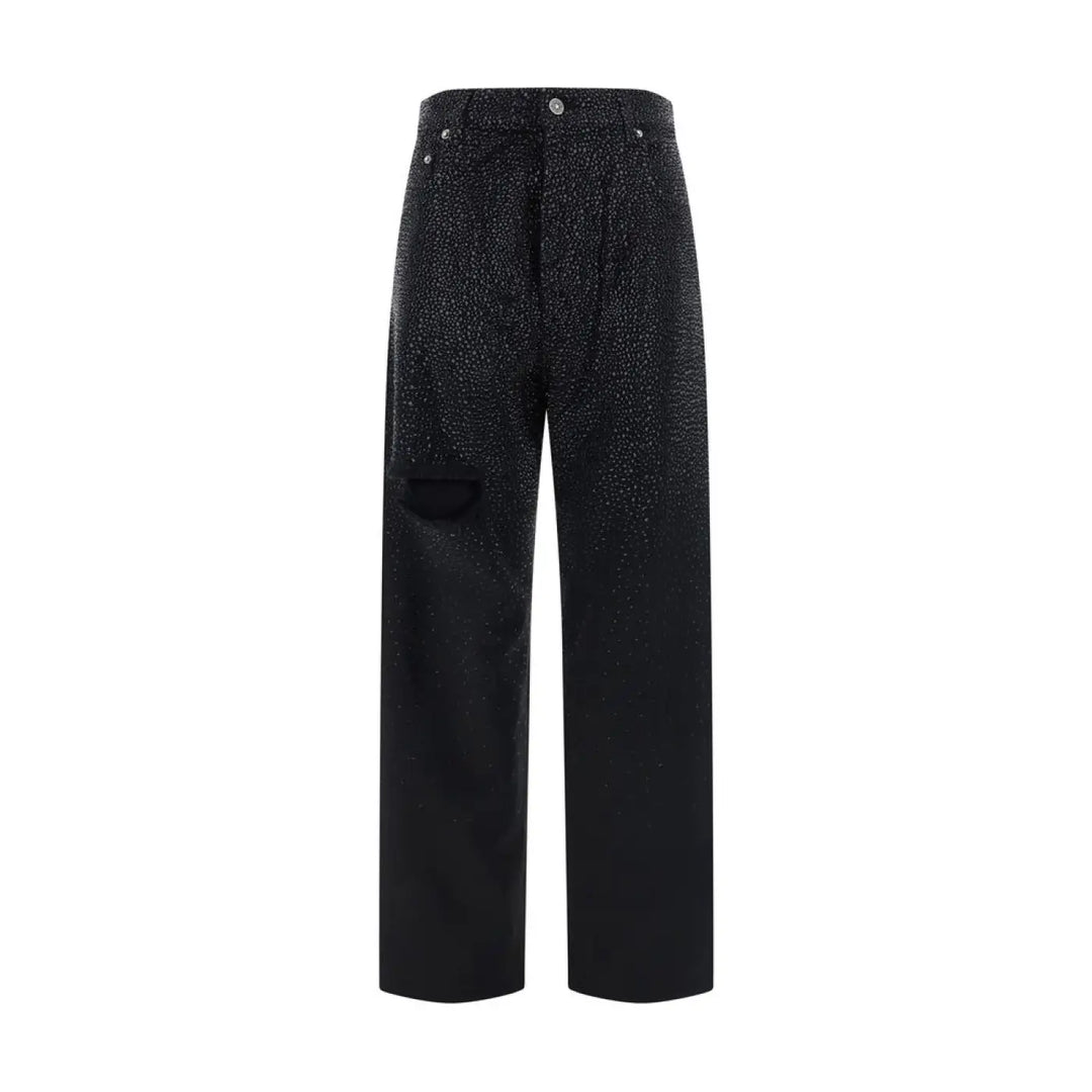 Golden Goose Black Cotton Casual Pants