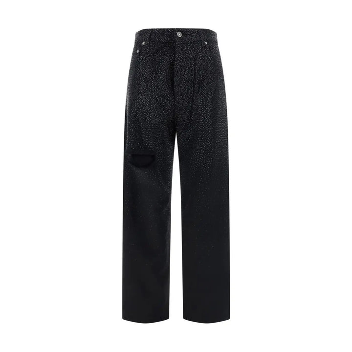Golden Goose Black Cotton Casual Pants