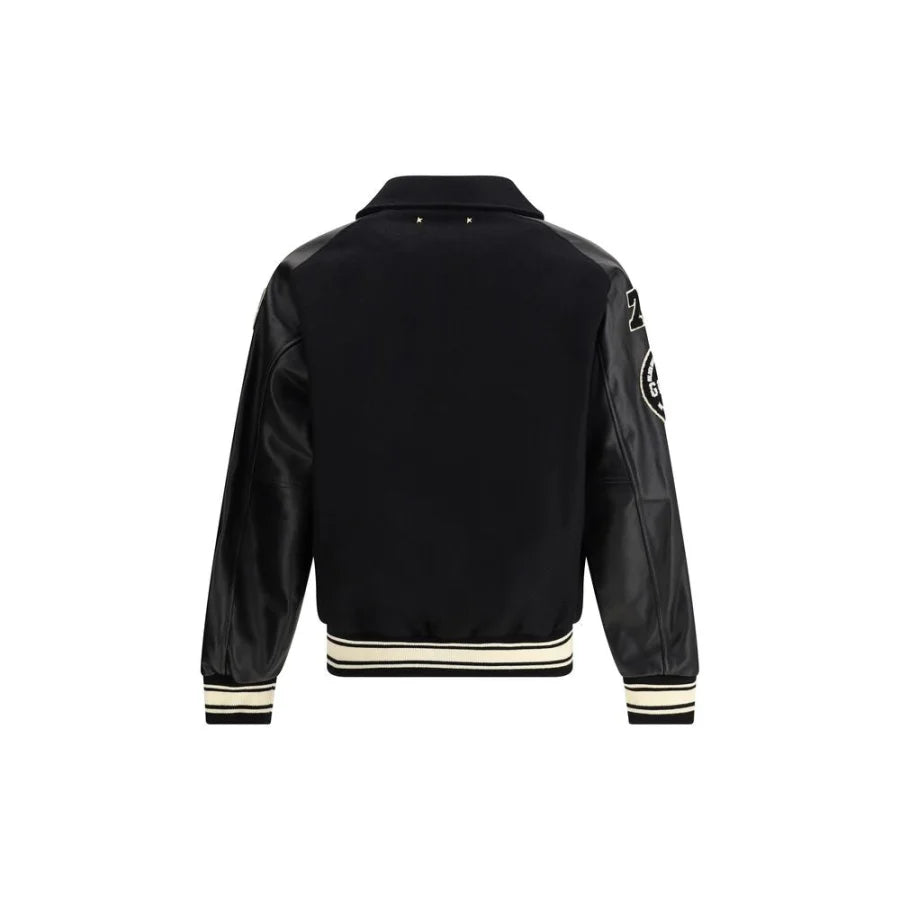 Golden Goose Black Fleece Wool Bomber