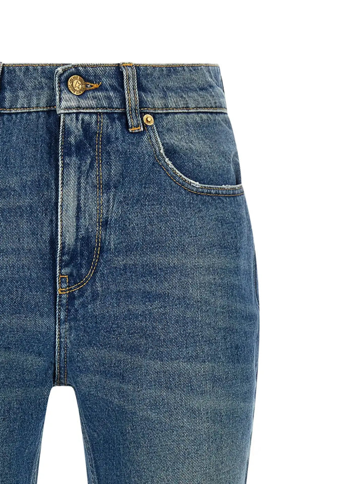 Golden Goose Blue Cotton Flared Jeans