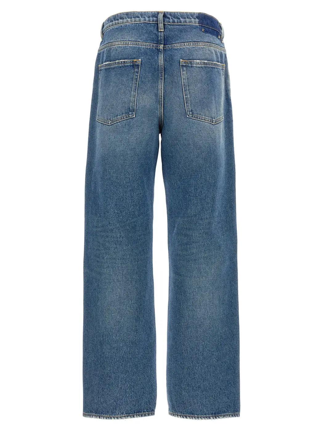 Golden Goose Blue Cotton Straight-leg Jeans