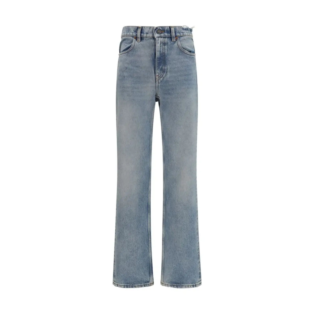 Golden Goose Blue Cotton Straight-leg Jeans