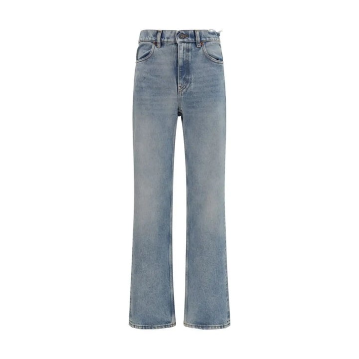 Golden Goose Blue Cotton Straight-leg Jeans