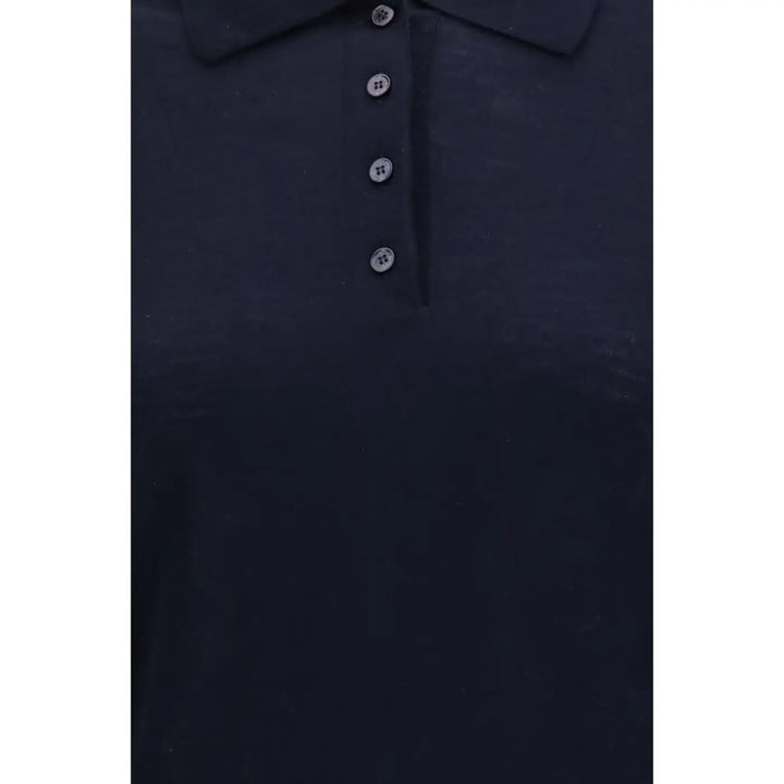 Golden Goose Blue Wool Oves Aries Dress Shirt