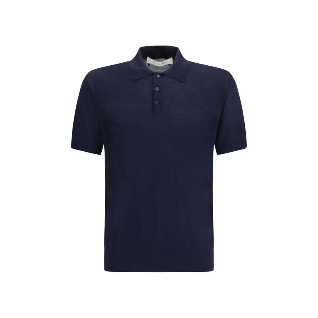 Golden Goose Blue Wool Oves Aries Polo Shirt
