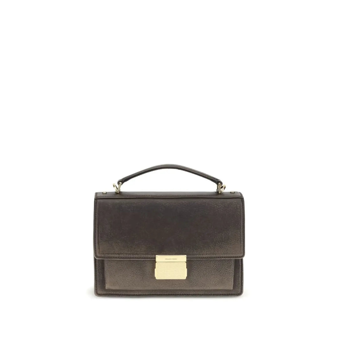 Golden Goose Brown Calf Leather Bos Taurus Handbag