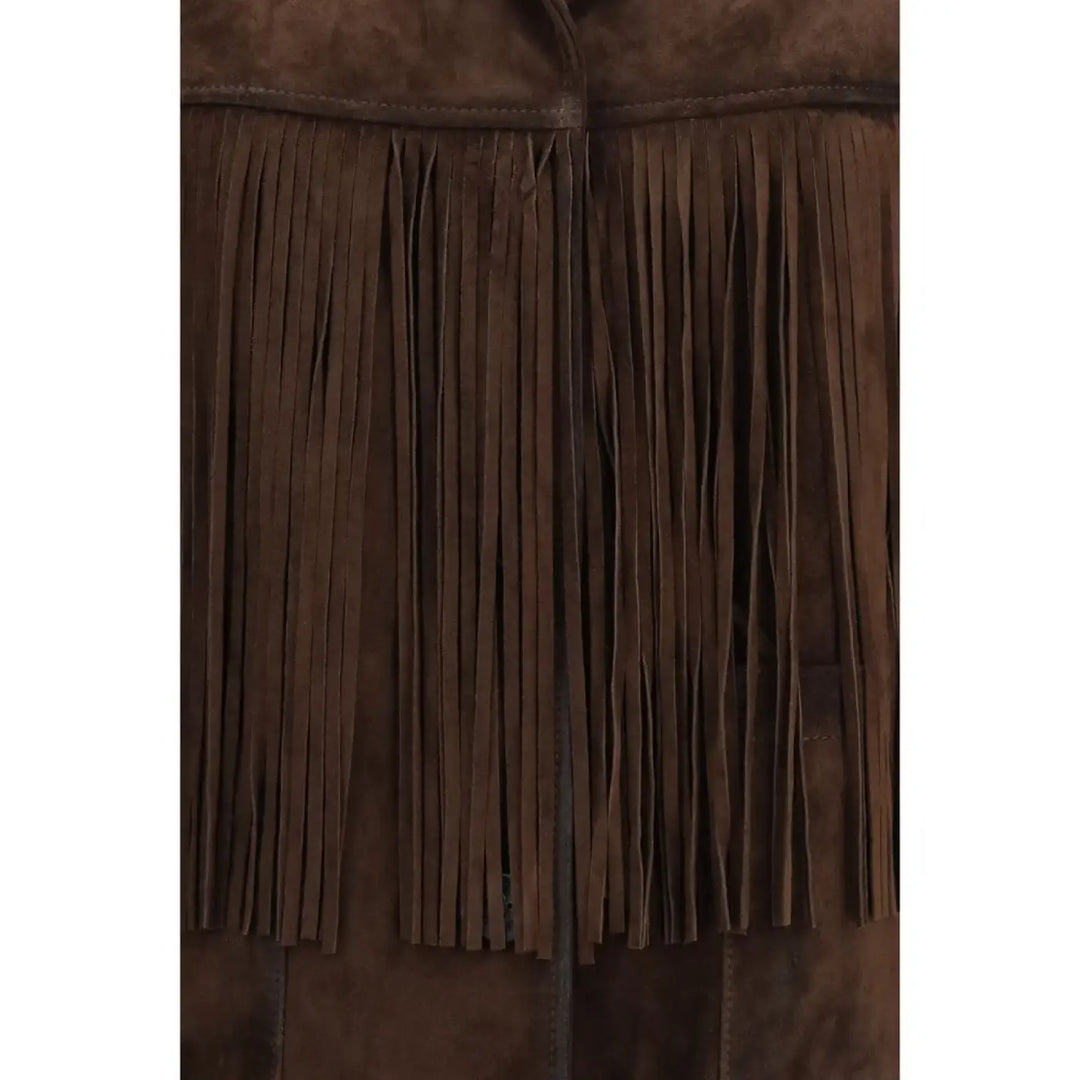 Golden Goose Brown Suede Leather Jacket