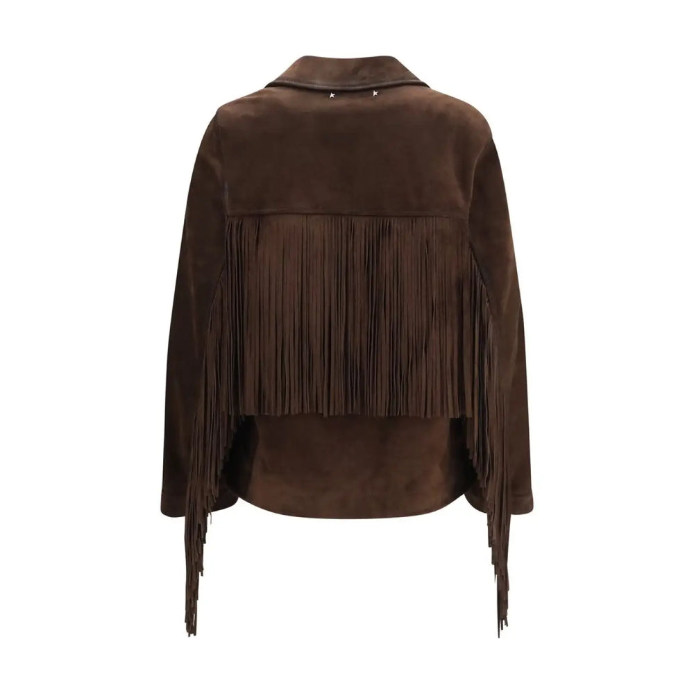 Golden Goose Brown Suede Leather Jacket