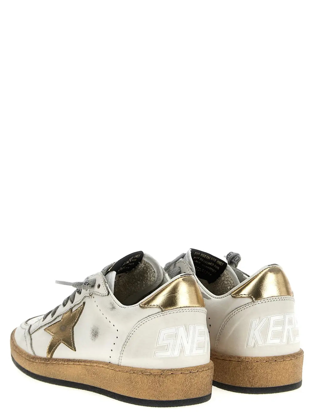 Golden Goose Gold Cowhide Low Top Sneakers