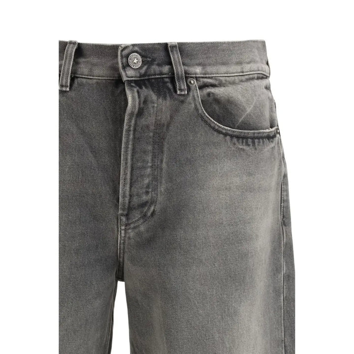 Golden Goose Gray Cotton Relaxed Fit Jeans