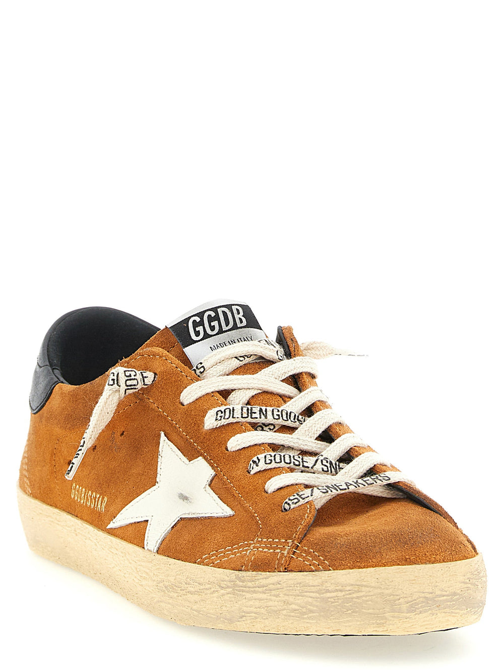 Golden Goose Orange Cowhide Low Top Sneakers