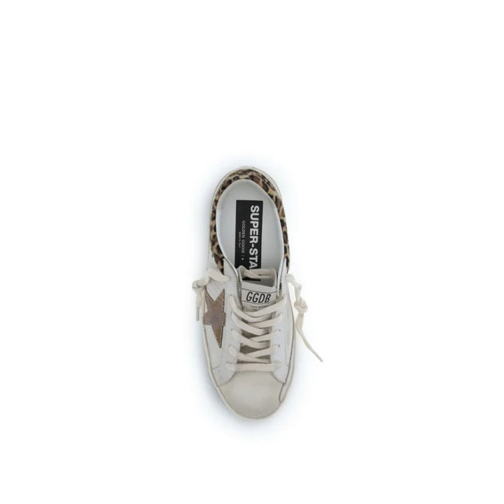 Golden Goose White Calf Leather Bos Taurus Low Top Sneakers