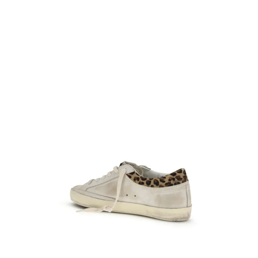 Golden Goose White Calf Leather Bos Taurus Low Top Sneakers