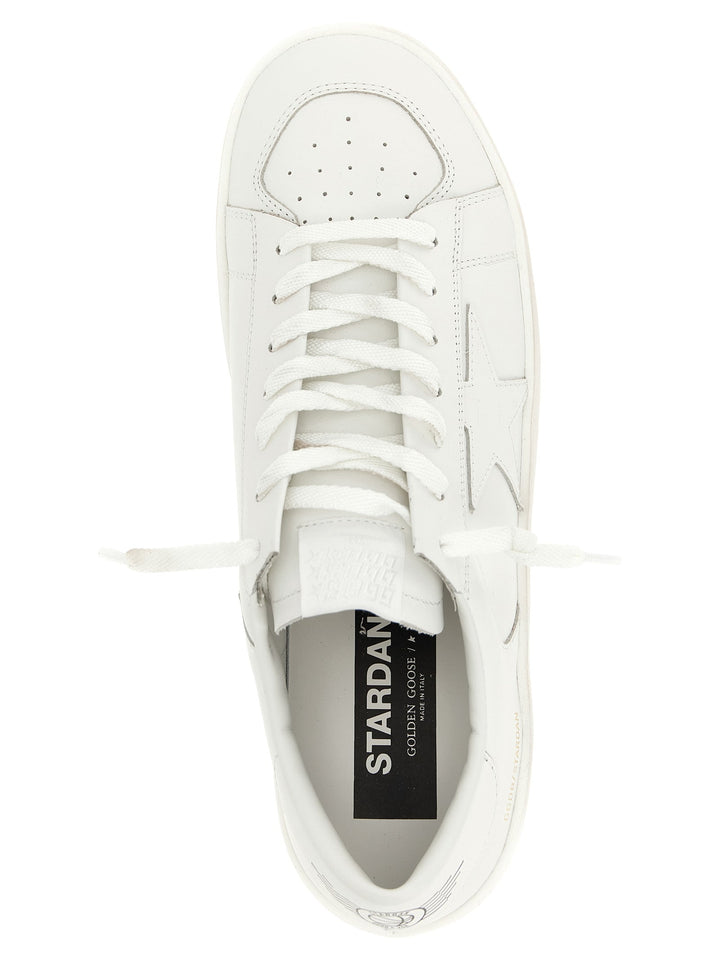Golden Goose White Cowhide Low Top Sneakers