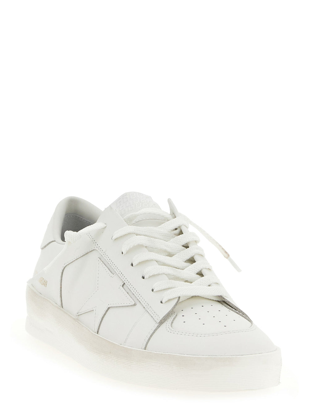 Golden Goose White Cowhide Low Top Sneakers