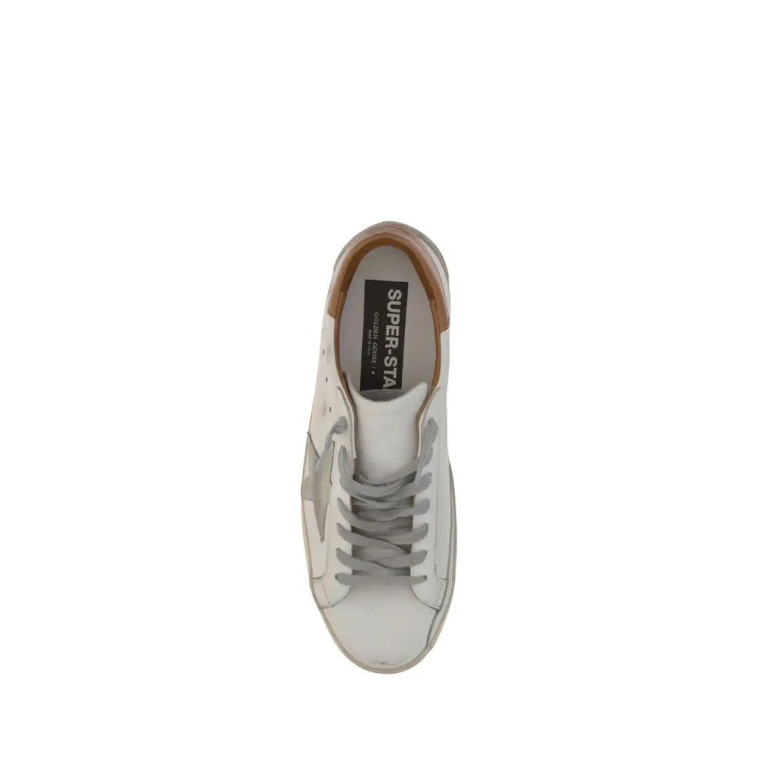 Golden Goose White Leather Superstar Sneakers