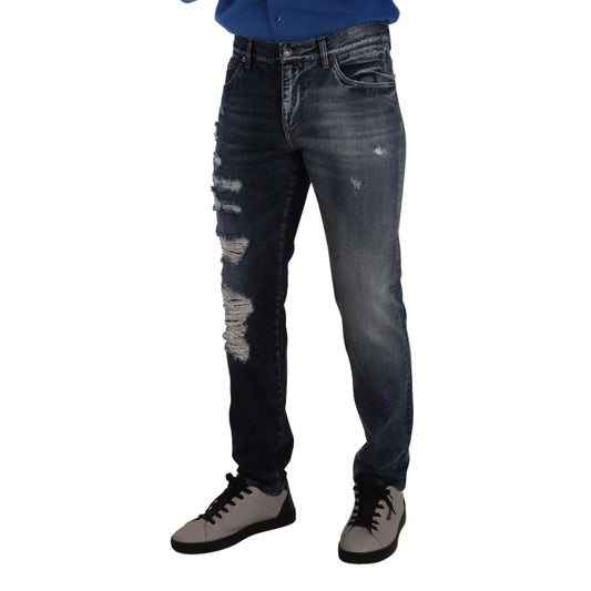 Gorgeous Authentic Dolce Gabbana Tattered Denim Jeans &