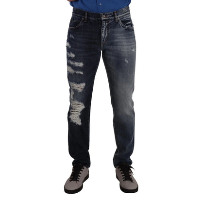 Gorgeous Authentic Dolce Gabbana Tattered Denim Jeans &