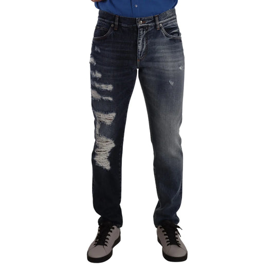 Gorgeous Authentic Dolce Gabbana Tattered Denim Jeans &