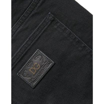 Gorgeous Dolce & Gabbana Bermuda Denim Shorts Logo Details Button Closure