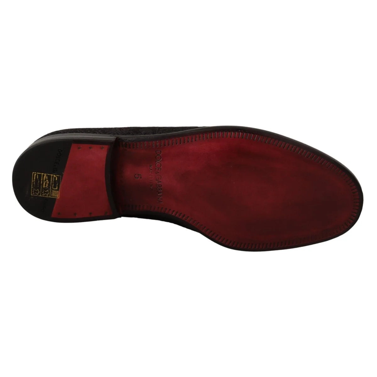 Gorgeous Dolce & Gabbana Black Floral Brocade Loafers