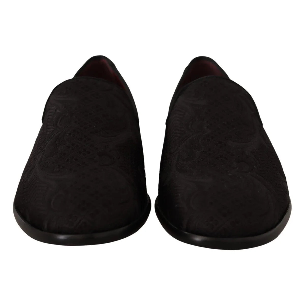 Gorgeous Dolce & Gabbana Black Floral Brocade Loafers