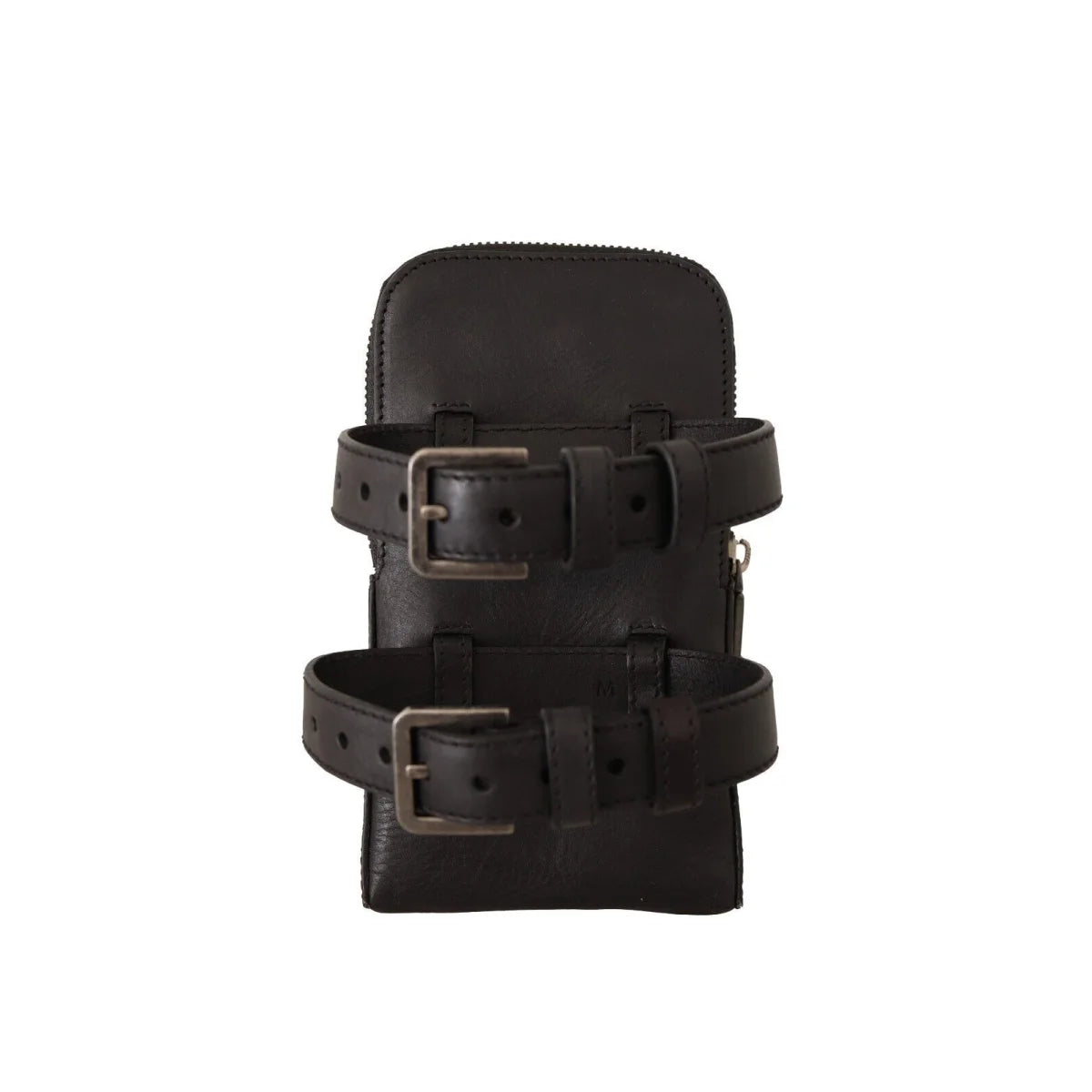 Gorgeous Dolce Gabbana Black Leather Multi Kit with Double Belt Strap &