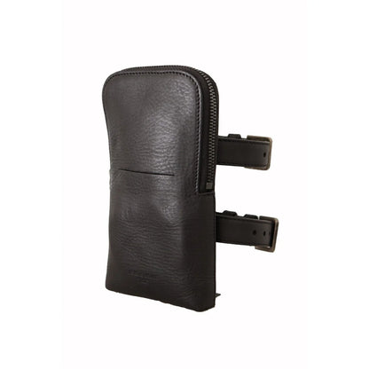 Gorgeous Dolce Gabbana Black Leather Multi Kit with Double Belt Strap &