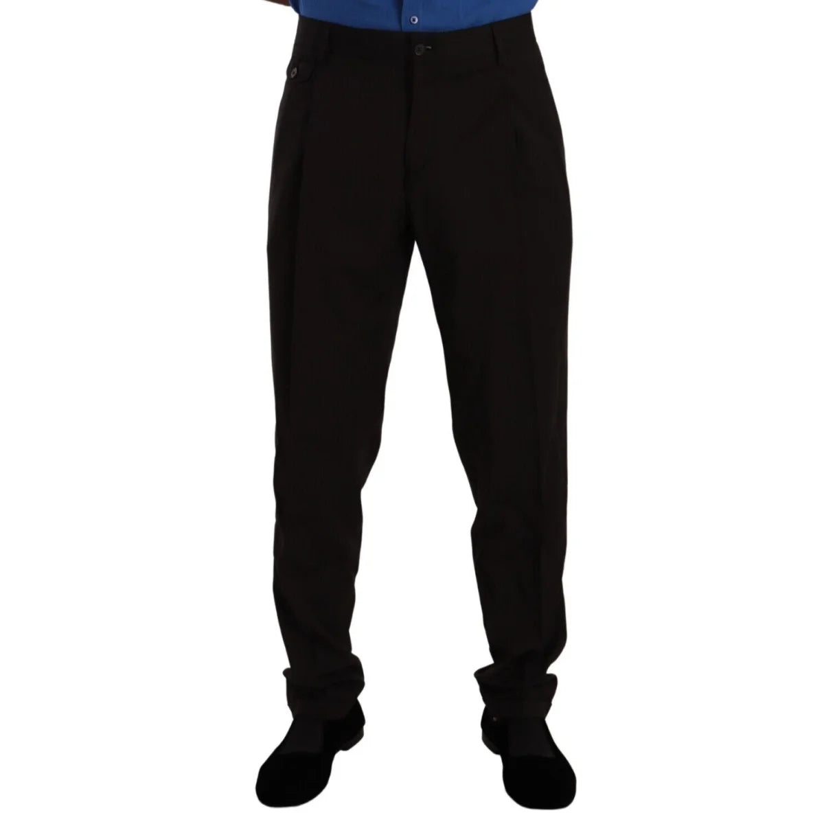 Gorgeous Dolce Gabbana Brown Striped Italian Style Dress Pants &