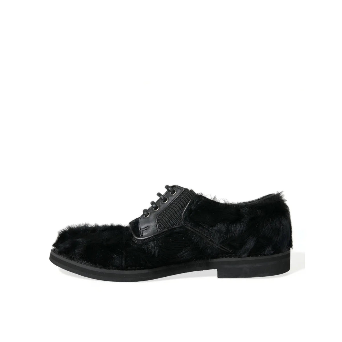 Gorgeous Dolce Gabbana Fur Derby Dress Shoes &
