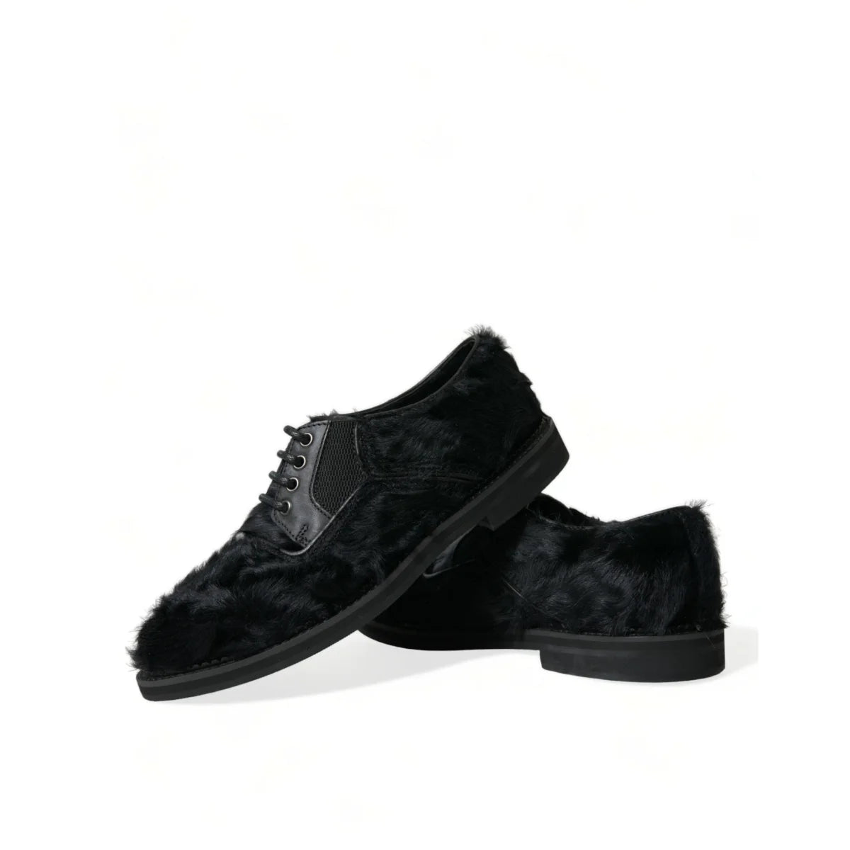 Gorgeous Dolce Gabbana Fur Derby Dress Shoes &