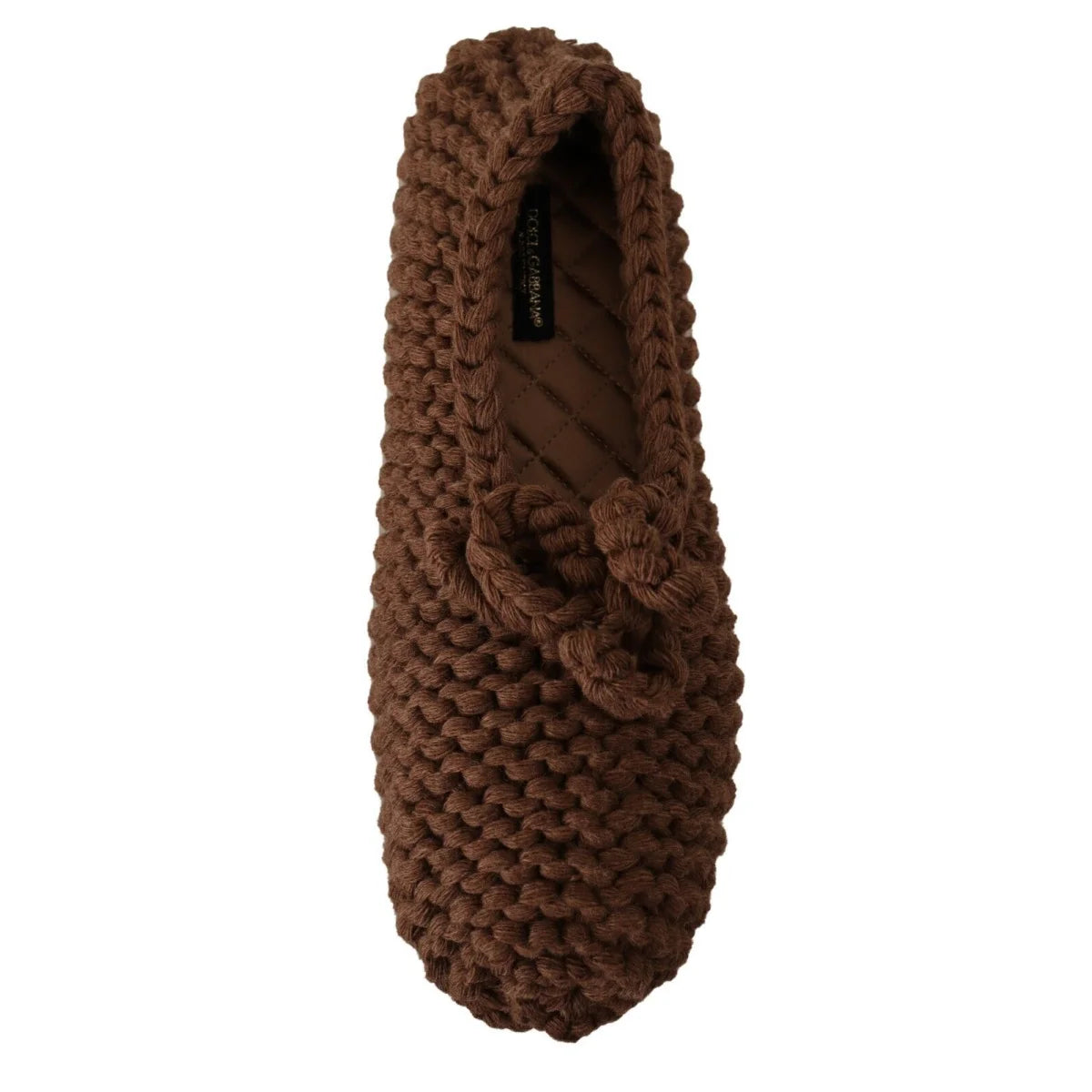 Gorgeous Dolce Gabbana Wool Knit Ballerina Flats &