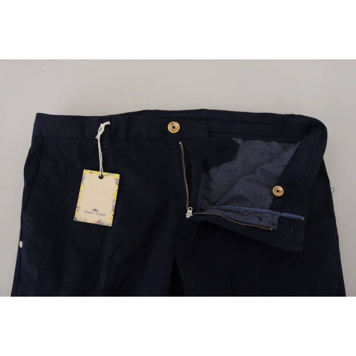 Gorgeous Domenico Tagliente Dark Blue Chino Pants Authentic