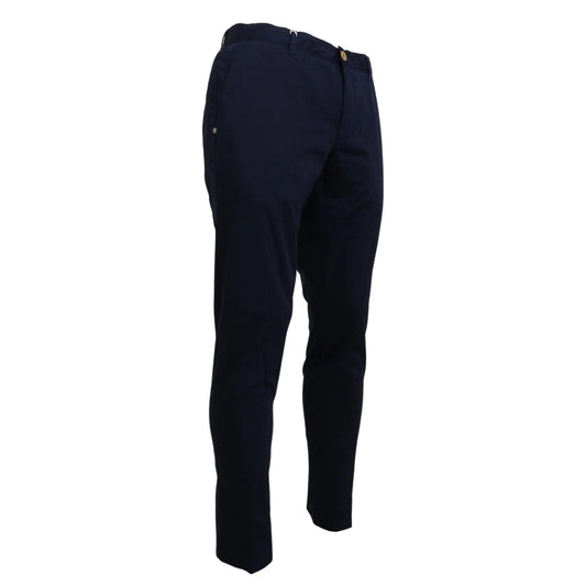 Gorgeous Domenico Tagliente Dark Blue Chino Pants Authentic