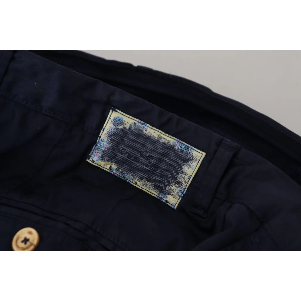 Gorgeous Domenico Tagliente Dark Blue Chino Pants Authentic