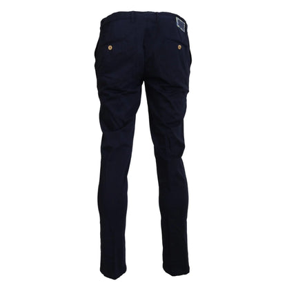 Gorgeous Domenico Tagliente Dark Blue Chino Pants Authentic