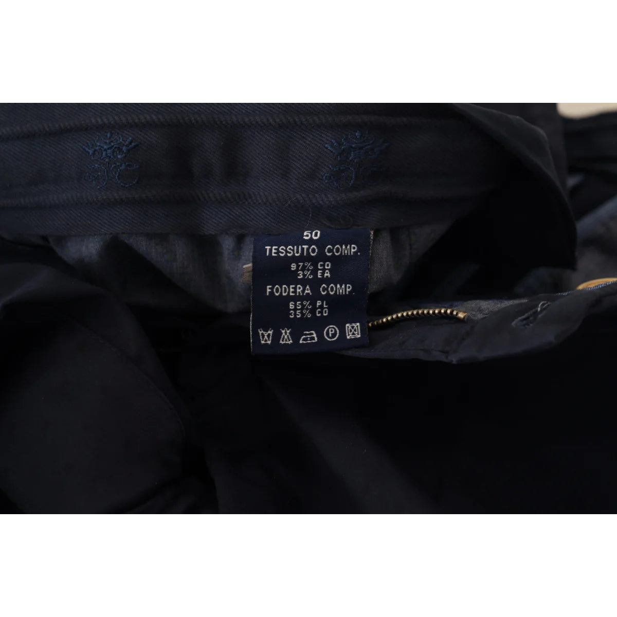 Gorgeous Domenico Tagliente Dark Blue Chino Pants Authentic