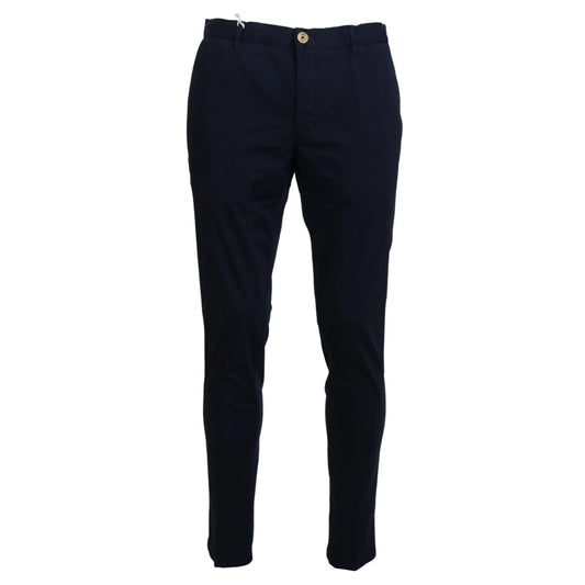 Gorgeous Domenico Tagliente Dark Blue Chino Pants Authentic
