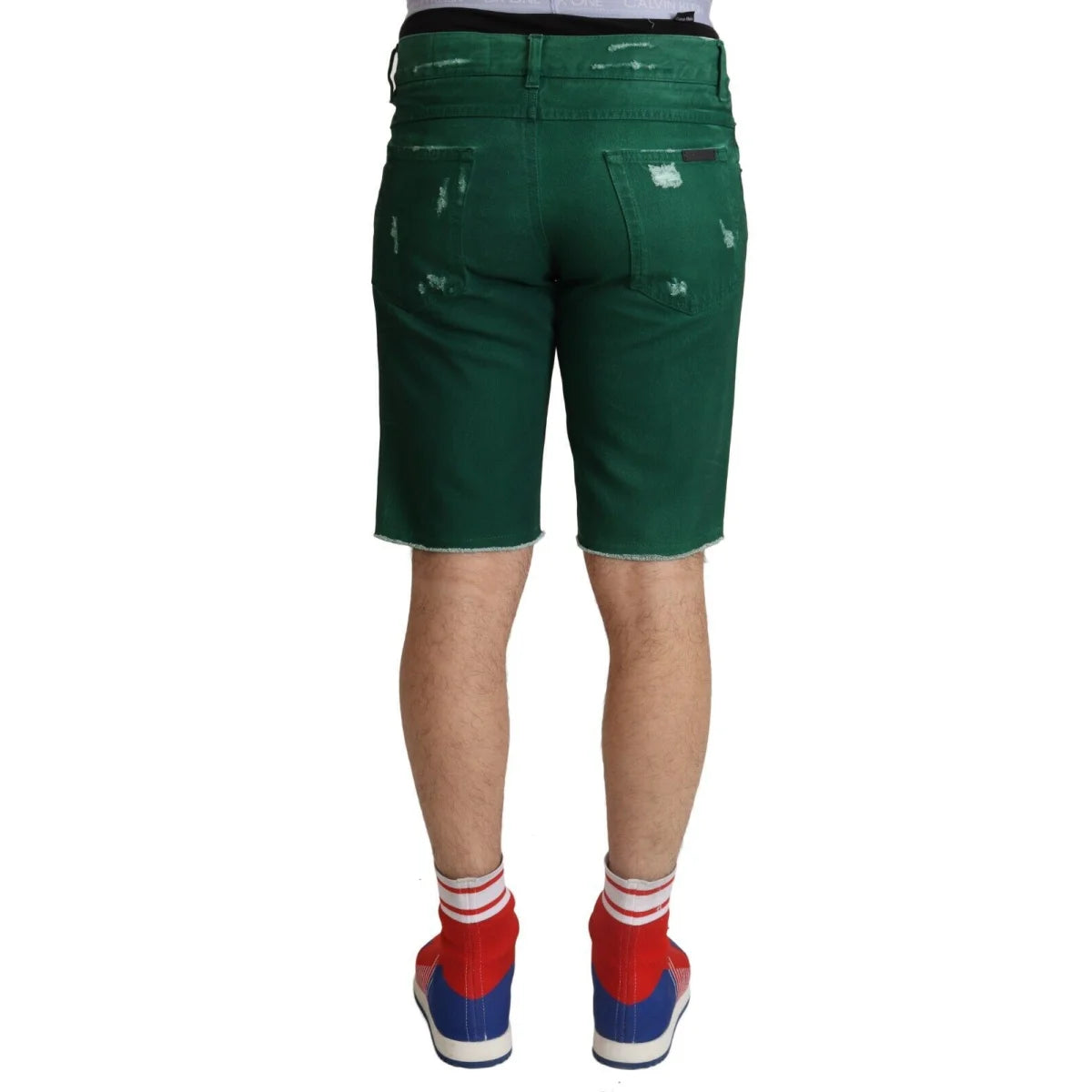 Gorgeous Gabbana Denim Bermuda Shorts With Button Closure Dolce &