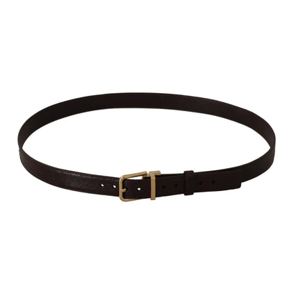 Gorgeous Gabbana Leather Belt in Brown with Metal Buckle Dolce &