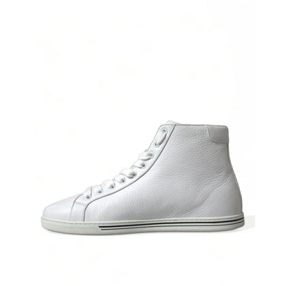 Gorgeous Gabbana Saint Tropez Leather High Lace Up Sneakers Dolce &