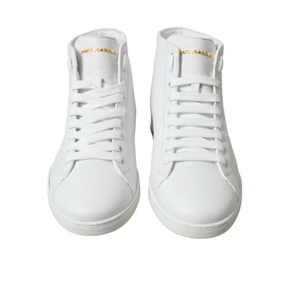 Gorgeous Gabbana Saint Tropez Leather High Lace Up Sneakers Dolce &