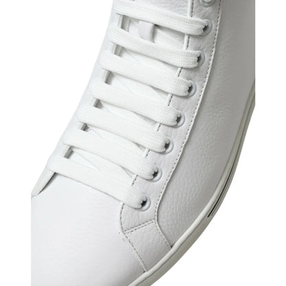 Gorgeous Gabbana Saint Tropez Leather High Lace Up Sneakers Dolce &