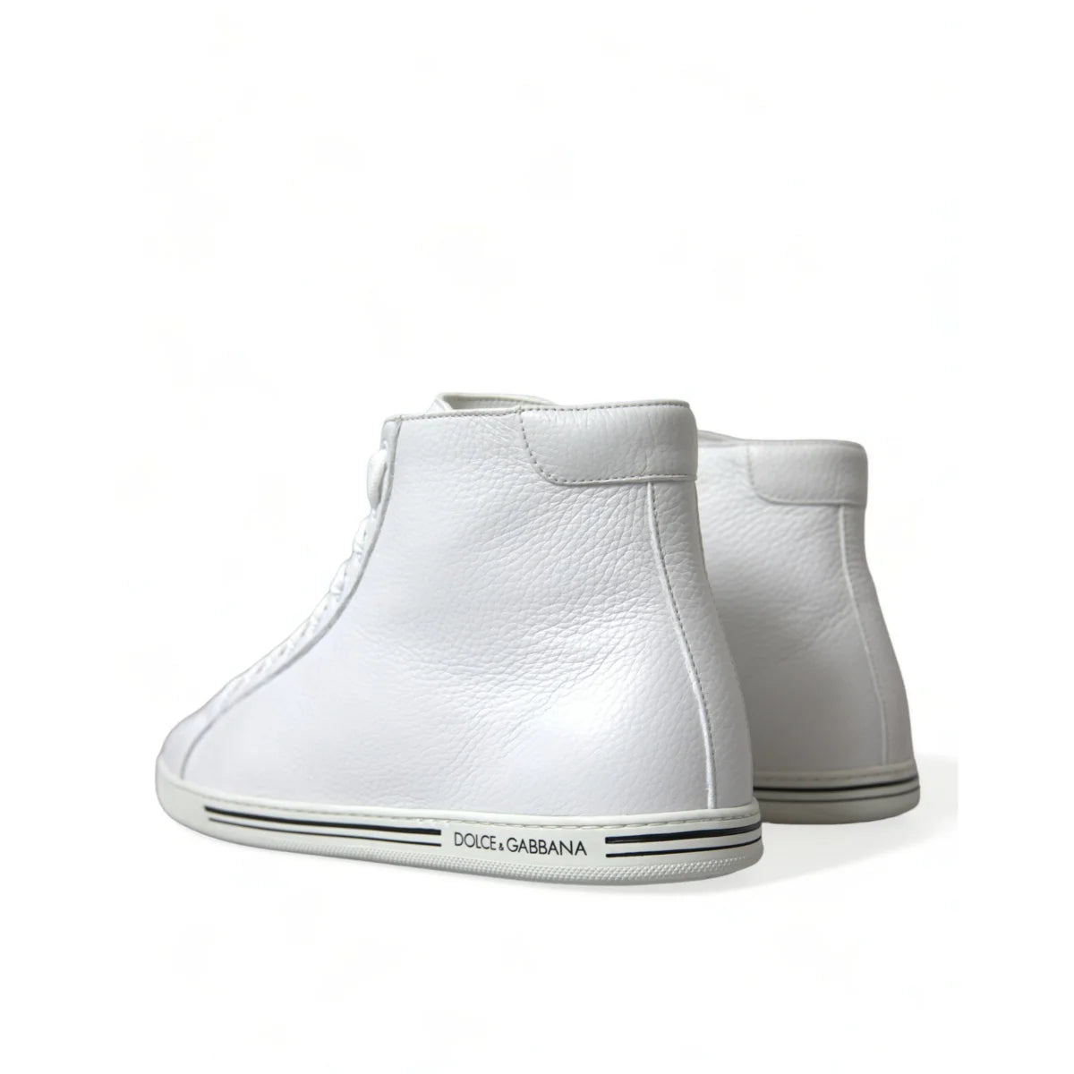 Gorgeous Gabbana Saint Tropez Leather High Lace Up Sneakers Dolce &