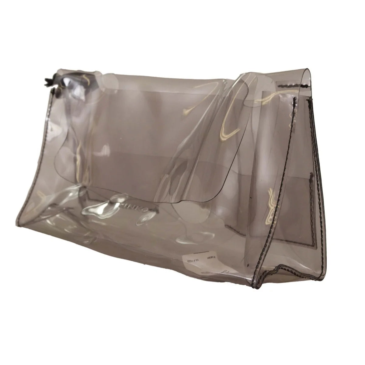 Gorgeous PINKO Clear Black Clutch Bag Authentic New With Tags