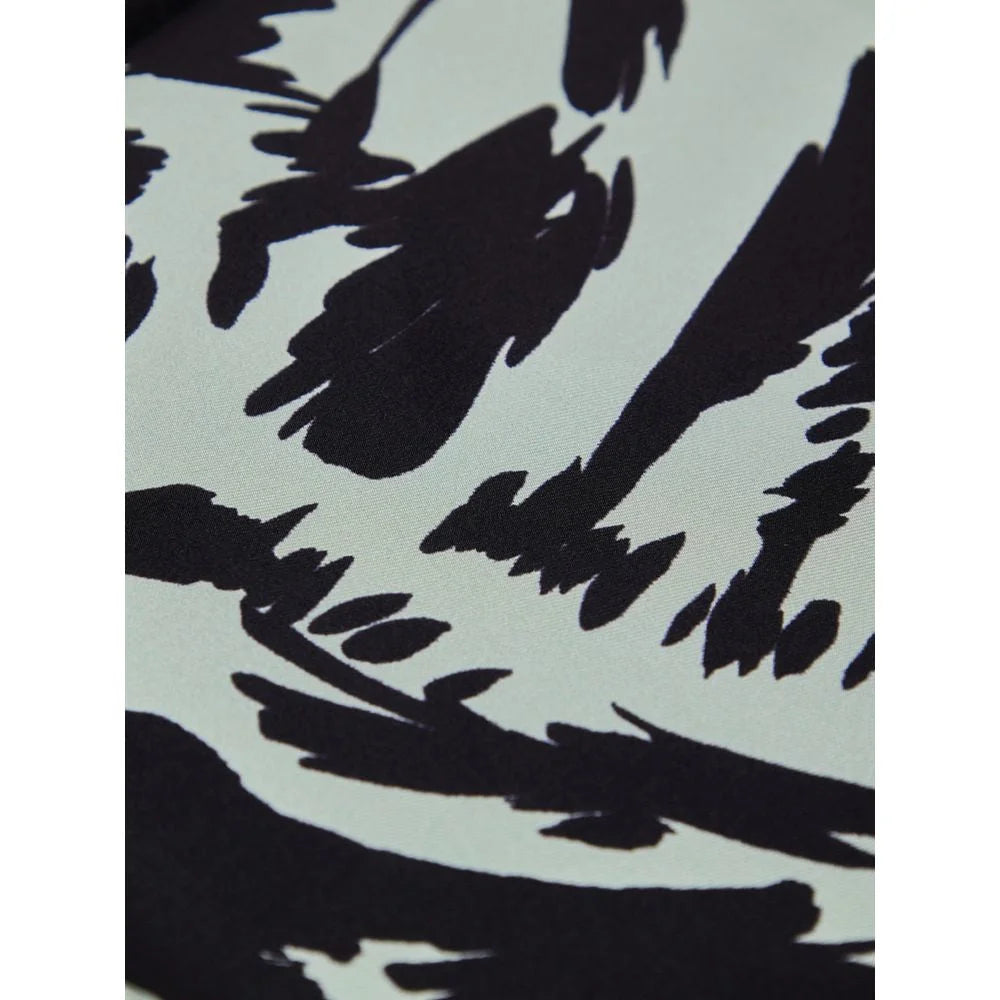 Gray Silk Pocket Square with Tom Ford Print and Bold Logo Detailing