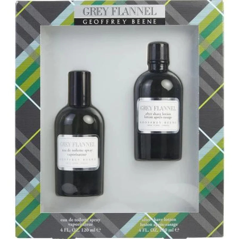 Grey Flannel Piece Gift Set with Musky Green Base Notes Men’s Sets Geoffrey Beene