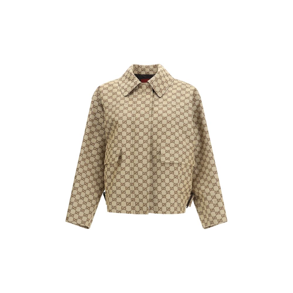 Gucci Bomber Jackets - Beige Cotton