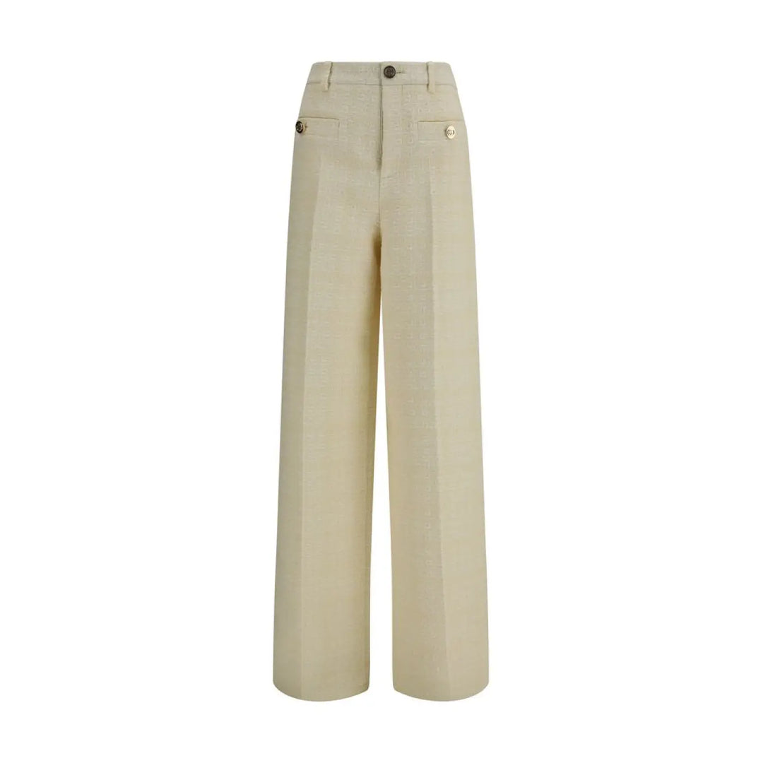 Gucci Beige Cotton Dress Pants