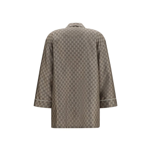 Gucci Shirts - Beige Silk Dress Shirt